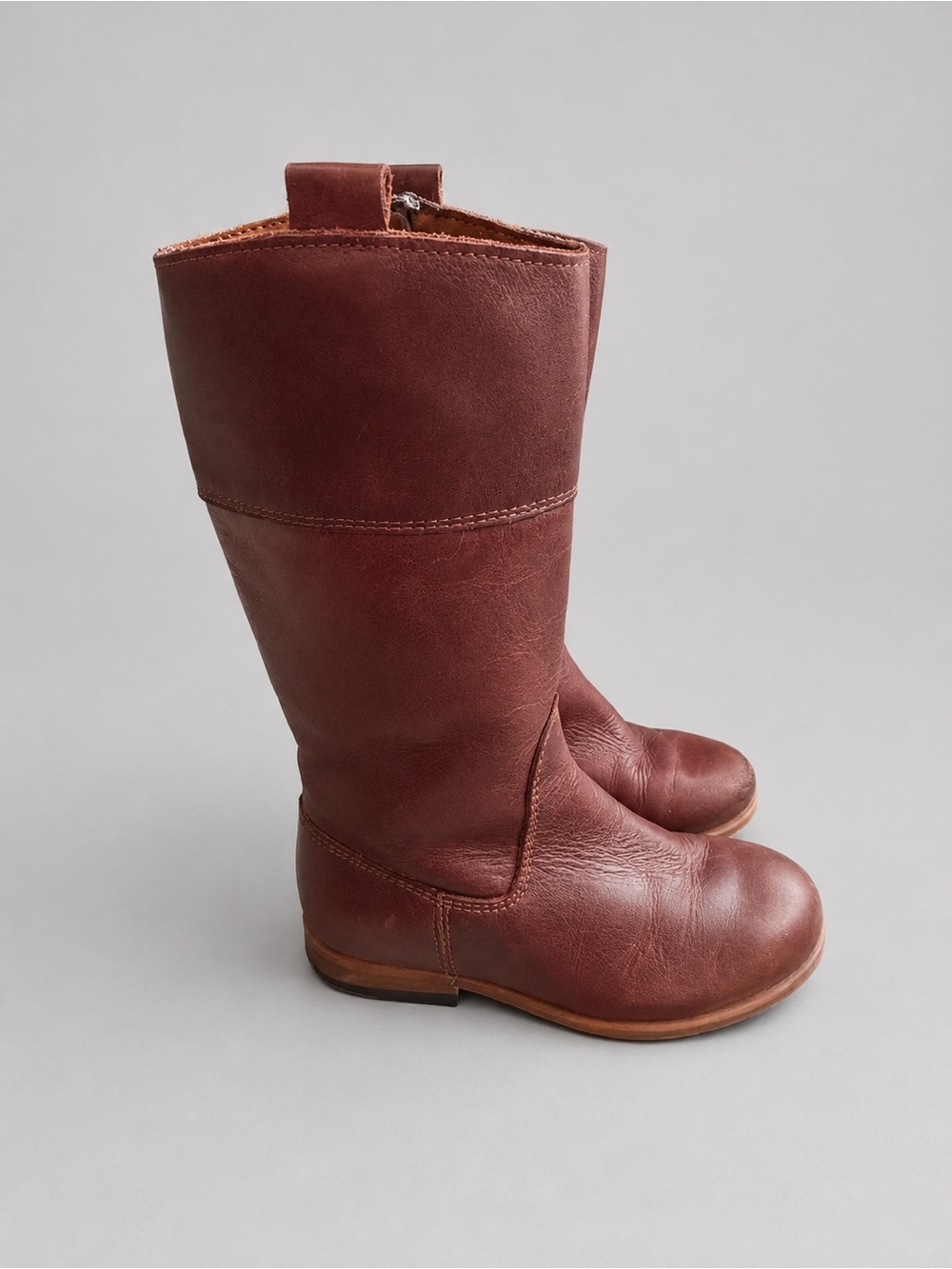 Zara girls boots cognac size 9.5 toddler